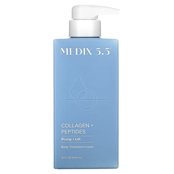 Medix 5.5, Body Treatment Cream, Collagen + Peptides, 15 fl oz (444 ml)