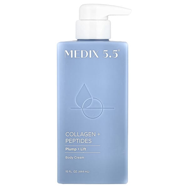 Medix 5.5, 바디 크림, 콜라겐 + 펩타이드, 444ml(15fl oz)