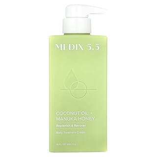 Medix 5.5, Coconut Oil + Manuka Honey, Body Treatment Cream, 15 fl oz (444 ml)