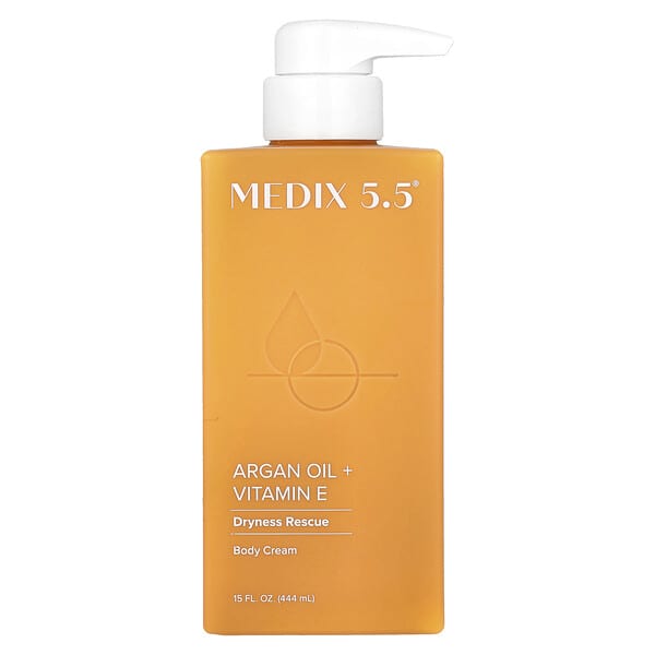 Medix 5.5, 바디 크림, 아르간오일 + 비타민E, 444ml(15fl oz)