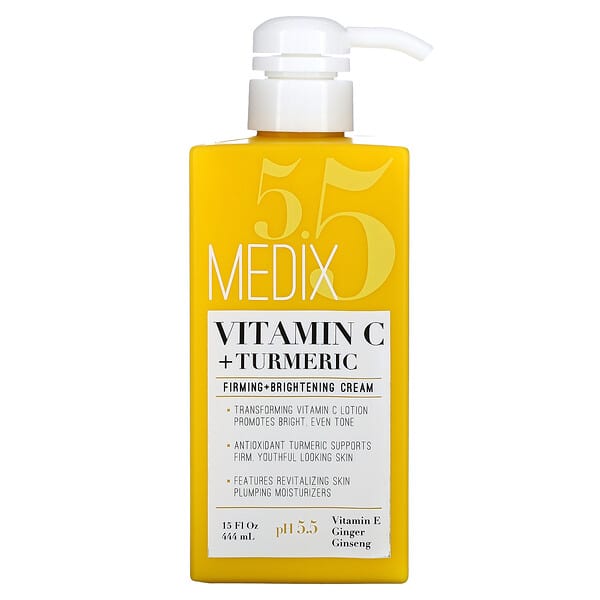 Medix 5.5, Vitamin C + Turmeric, Firming + Brightening Cream, 15 fl oz