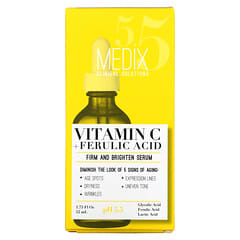 Medix 5.5, 维生素 C + 阿魏酸，紧雅亮肤精华，1.75 液量盎司（52 毫升）