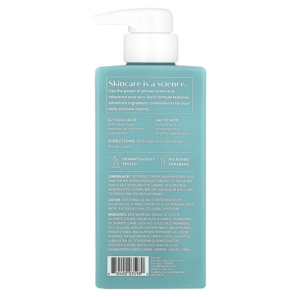 Medix 5.5, Body Wash, Skin Perfecting, Glycolic + Lactic Acid, 15 fl oz (444 ml)