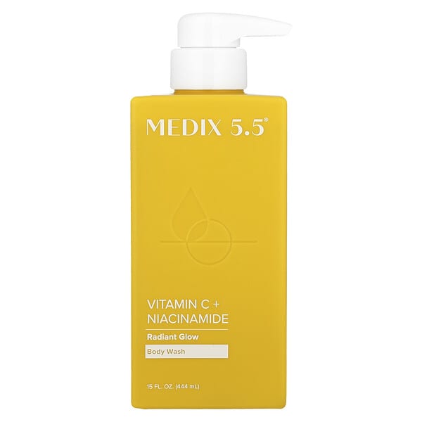 Medix 5.5, 바디 워시, Radiant Glow, 비타민C + 나이아신아마이드, 444ml(15fl oz)