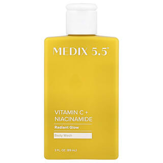 Medix 5.5, Body Wash, Radiant Glow, Vitamin C + Niacinamide, 3 fl oz (89 ml)