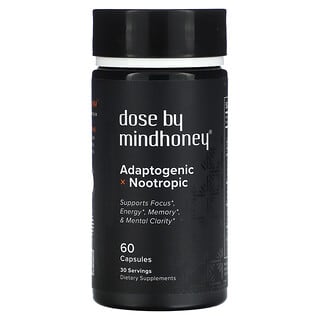 Mindhoney, Dose, Adaptogenic Nootropic, 60 Capsules