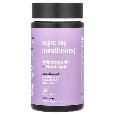 Mindhoney, Sync, Adaptogenic x Nootropic, 60 Capsules
