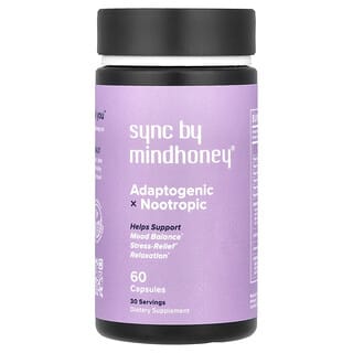 Mindhoney, SYNC, Adaptogenic x Nootropic, adaptogenes x Nootropikum, 60 Kapseln