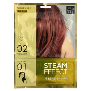 Mise En Scene, Steam Effect Hair Pack, Color Care, 1 Set