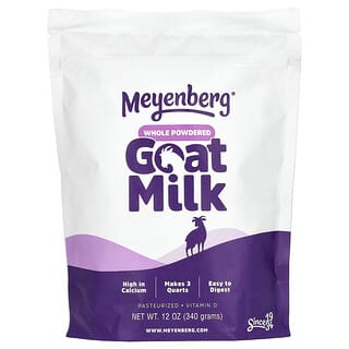 Meyenberg Goat Milk, Lait de chèvre entier en poudre, 340 g