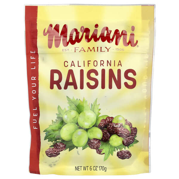 Mariani Dried Fruit, 高級加州葡萄乾，無添加糖，6 盎司（170 克）