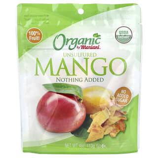Mariani Dried Fruit, Organic Unsulfured Mango, 4 oz (113 g)