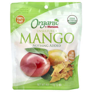 Mariani Dried Fruit, Organiczne niesiarkowane mango, 113 g