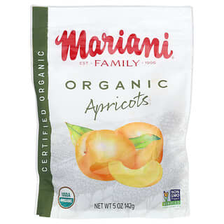 Mariani Dried Fruit, Органические сушеные на солнце - несульфидные, абрикосы малатья, 142 г (5 унций)