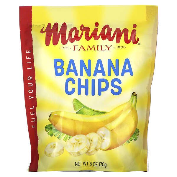 Mariani Dried Fruit, Banana Chips, 6 oz (170 g)