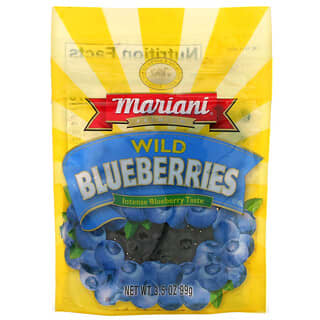 Mariani Dried Fruit, Arándanos azules silvestres prémium, 99 g (3,5 oz)