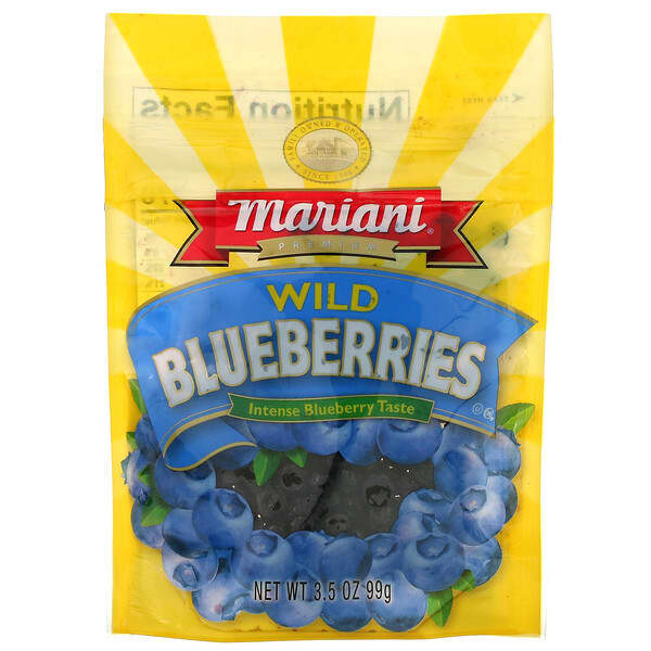 Mariani Dried Fruit‏, التوت الأزرق البري الممتاز ، 3.5 أونصة (99 جم)
