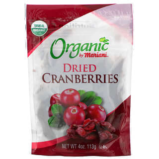 Mariani Dried Fruit, Arándanos rojos orgánicos deshidratados, 113 g (4 oz)