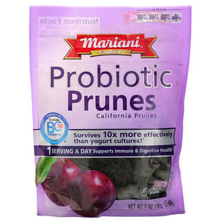 Mariani Dried Fruit, Família, Ameixas Probióticas, 198 g (7 oz)