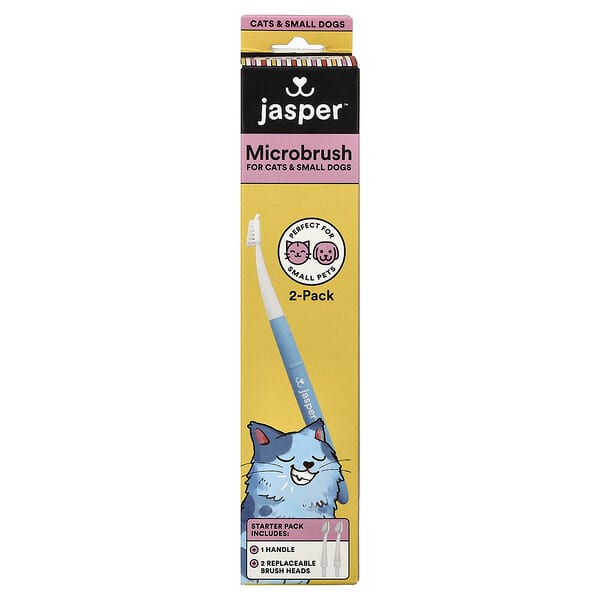 Jasper, Microbrush Kit, For Cats & Small Dogs, 3 Piece Kit