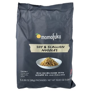 Momofuku, 大豆葱油面，5 包，每包 3.39 盎司（96 克）
