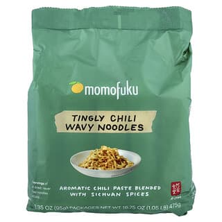 Momofuku, Mee Berombak Cili Kesemutan, 5 Pakej 3.35 oz. (95 g) Setiap satu