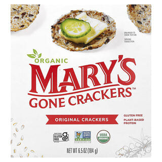 Mary's Gone Crackers, Galletas originales orgánicas, 184 g (6,5 oz)