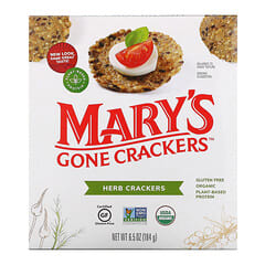 Mary's Gone Crackers, ハーブクラッカー、184g（6.5オンス）