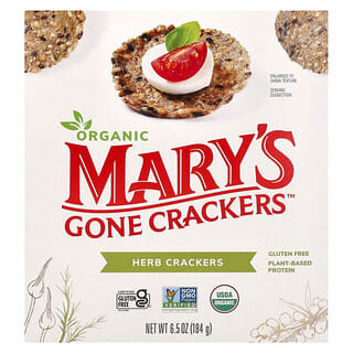 Mary's Gone Crackers, 草本餅乾，6.5 盎司（184 克）