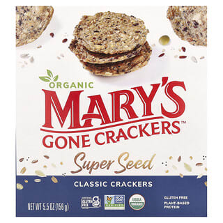 Mary's Gone Crackers, Biscuit aux super graines biologiques, Classique, 156 g