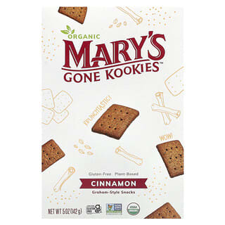 Mary's Gone Crackers, Organiczne przekąski w stylu graham, cynamon, 142 g