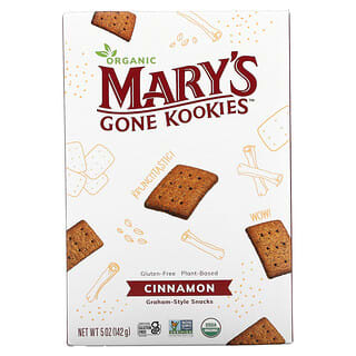 Mary's Gone Crackers, Graham Style Snacks, Cinnamon, 5 oz (142 g)