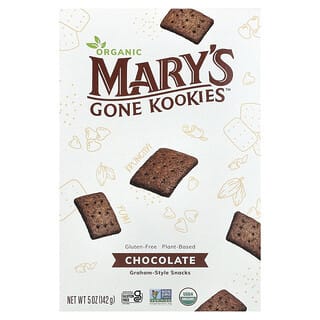 Mary's Gone Crackers, Bocadillos orgánicos tipo galletas Graham, Chocolate, 142 g (5 oz)