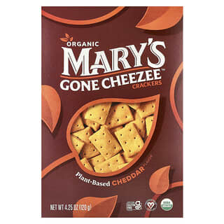 ماريز غون كراكرز‏, مقرمشات نباتية بالجبن من Mary's Gone ، بجبنة الشيدر ، 4.25 أونصة (120 جم)