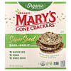 Mary's Gone Crackers, Organski krekeri sa super sjemenkama, bosiljak + češnjak, 4 oz (113 g)
