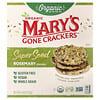 Mary's Gone Crackers, Organski krekeri sa super sjemenkama, ružmarin, 4 oz (113 g)