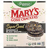 Mary's Gone Crackers, Organski krekeri sa super sjemenkama, morske alge i crni sezam, 4 oz (113 g)