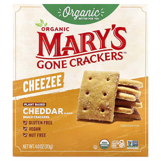Mary's Gone Crackers, Galletas saladas con queso orgánico, Queso cheddar, 113 g (4 oz)