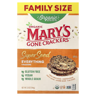 Mary's Gone Crackers, Organic Super Seed Crackers, Everything, 7 oz (198 g)
