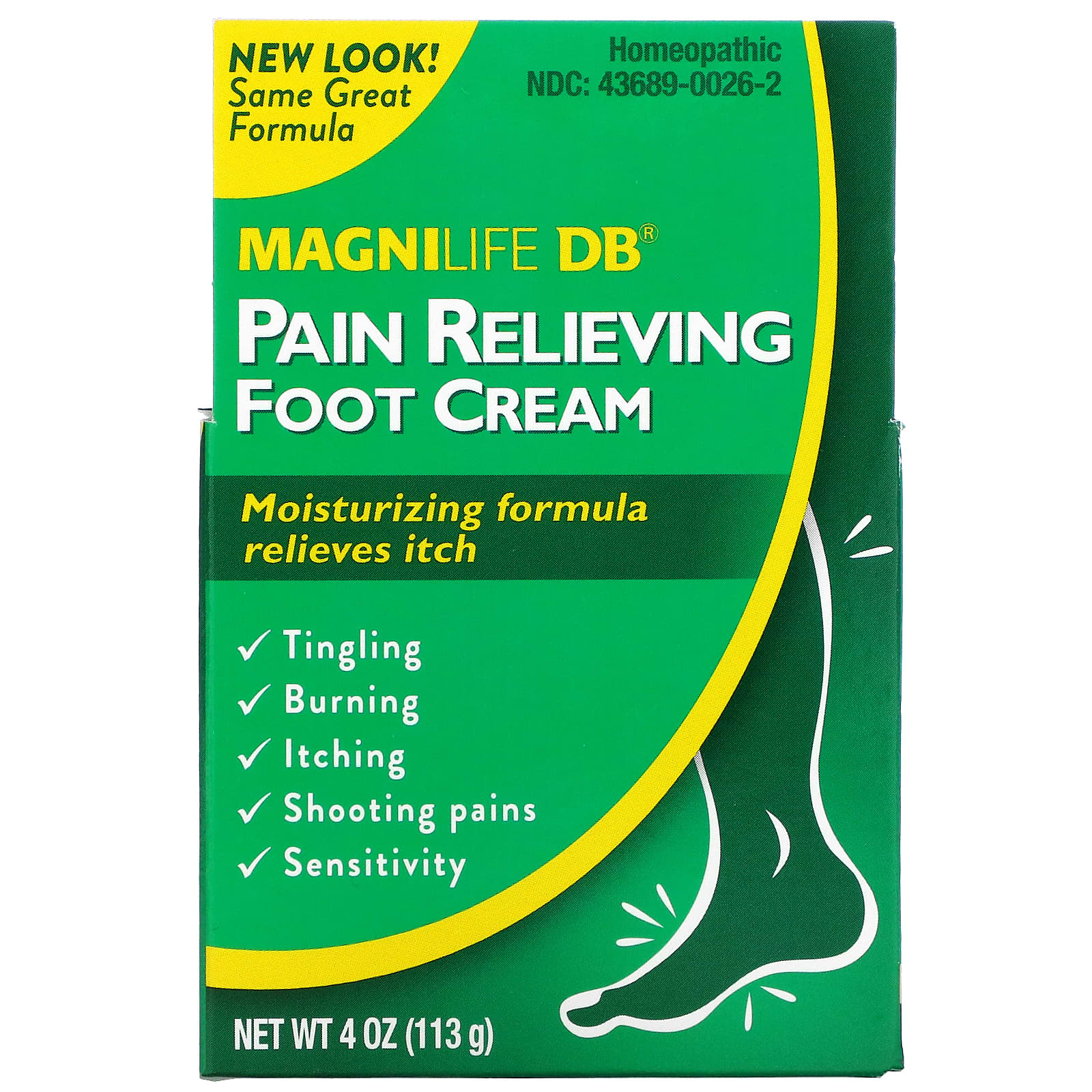 MagniLife, Pain Relieving Foot Cream, Moisturizing & Itch Relief ...