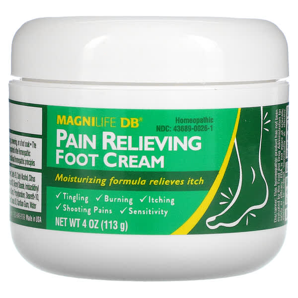 MagniLife, Pain Relieving Foot Cream, Moisturizing & Itch Relief ...