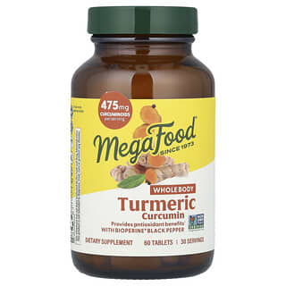 MegaFood, Turmeric Curcumin, 60 Tablets