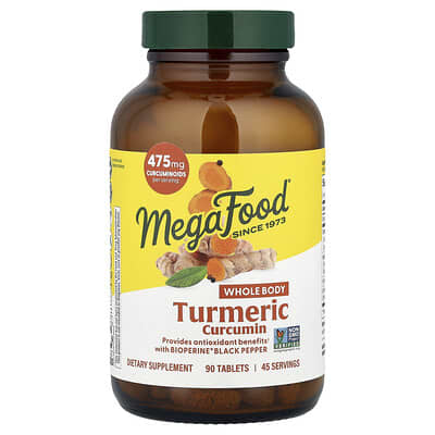 MegaFood, Turmeric Curcumin, 90 Tablets