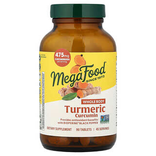 MegaFood, куркумин, куркумин для всего тела, 90 таблеток