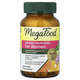 MegaFood, Γυναικείες Πολυβιταμίνες Μίας Ημέρας, 60 Ταμπλέτες