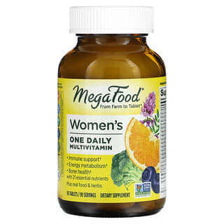 MegaFood, Suplemento multivitamínico diario para mujeres`` 90 comprimidos