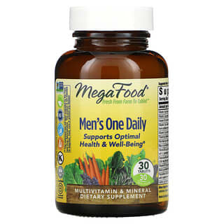 MegaFood, Suplemento para hombres, Un comprimido diario, 30 comprimidos