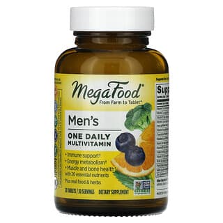 MegaFood, Men’s One Daily Multivitamin, 30 Tablets