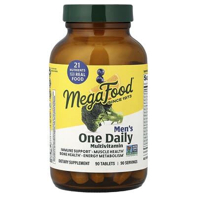 MegaFood, Men's One Daily Multivitamin, 90 Tablets