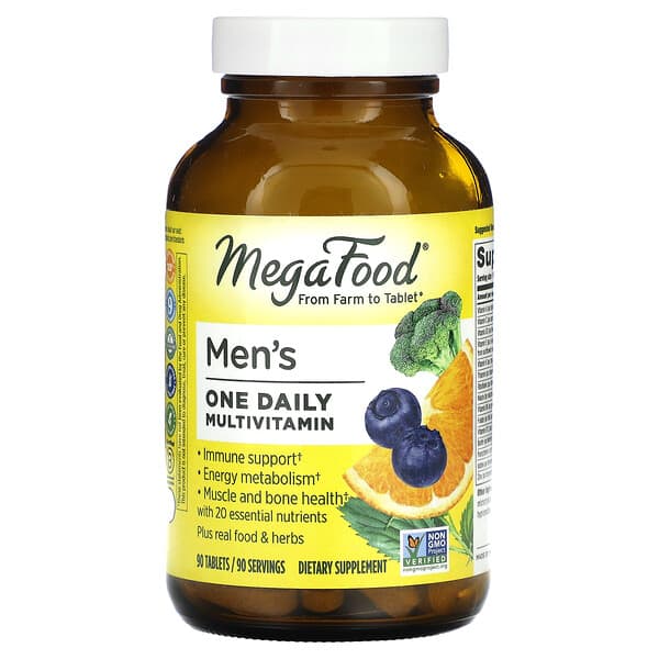 MegaFood, Men's One Daily, вітаміни для чоловіків, 90 таблеток